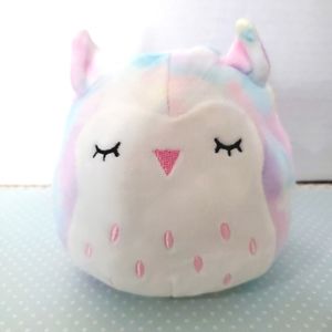 5" RARE 🦉Winston / Lesedi 🦉Squishmallows Flip a mallows Hard to Find Tie Dye